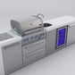 Mont Alpi Islands Mont Alpi 400 Deluxe Island with Beverage Center / 4-Burner Grill, 2 Infrared Burners, Stainless Steel, Sink, Fridge / MAi400-DBEV