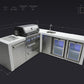 Mont Alpi Islands Mont Alpi 400 Deluxe Island with Beverage Center + Fridge Cabinet + 90 Degree Corner / 4-Burner Grill, 2 Infrared Burners, Sink, 2 Fridges / MAi400-DBEV90FC