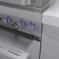 Mont Alpi Islands Mont Alpi 400 Deluxe Island with Two 45 Degree Corners / 4-Burner Grill, 2 Infrared Burners, Stainless Steel, Cover / MAi400-D45