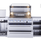 Mont Alpi Islands Mont Alpi 805 Deluxe Island / 6-Burner Grill, 2 Infrared Burners, Stainless Steel, Rotisserie Kit, Cover / MAi805-D
