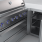 Mont Alpi Islands Mont Alpi 805 Deluxe Island with 90 Degree Corner / 6-Burner Grill, 2 Infrared Burners, Stainless Steel, Waterfall Sides / MAi805-D90C