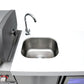 Mont Alpi Islands Mont Alpi 805 Deluxe Island with Beverage Center + 90 Degree Corner + Kegerator / 6-Burner Grill, 2 Infrared Burners, Kegerator, 3 Taps, Sink, Fridge, Stainless Steel / MAi805-D90KEGBEV