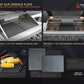 Mont Alpi Islands Mont Alpi 805 Deluxe Island with Beverage Center + 90 Degree Corner + Kegerator / 6-Burner Grill, 2 Infrared Burners, Kegerator, 3 Taps, Sink, Fridge, Stainless Steel / MAi805-D90KEGBEV