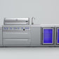 Mont Alpi Islands Mont Alpi 805 Deluxe Island with Beverage Center + Fridge Cabinet / 6-Burner Grill, 2 Infrared Burners, Sink, 2 Fridges / MAi805-DBEVFC