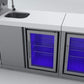 Mont Alpi Islands Mont Alpi 805 Deluxe Island with Beverage Center + Fridge Cabinet / 6-Burner Grill, 2 Infrared Burners, Sink, 2 Fridges / MAi805-DBEVFC
