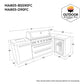 Mont Alpi Islands Mont Alpi 805 Deluxe Island with Fridge Cabinet + 90 Degree Corner / 6-Burner Grill, 2 Infrared Burners, Fridge, Stainless Steel / MAi805-D90FC