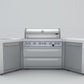 Mont Alpi Islands Mont Alpi 805 Deluxe Island with Two 45 Degree Corners/ 6-Burner Grill, 2 Infrared Burners, Stainless Steel / MAi805-D45