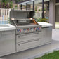 Mont Alpi Islands Mont Alpi 805 Island / 6-Burner Grill, 2 Infrared Burners, Stainless Steel, Composite Granite Counters  / MAi805