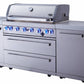 Mont Alpi Islands Mont Alpi 805 Island / 6-Burner Grill, 2 Infrared Burners, Stainless Steel, Composite Granite Counters  / MAi805