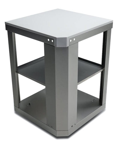 Mont Alpi Islands Mont Alpi 90 Degree Corner Module / Island Extension, Stainless Steel, White Composite Granite Counter / MA90C