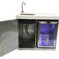 Mont Alpi Kitchen Mont Alpi Beverage Center / Sink, Fridge, Stainless Steel, White Composite Granite Counter / MASF-SS