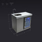 Mont Alpi Kitchen Mont Alpi Beverage Center / Sink, Fridge, Stainless Steel, White Composite Granite Counter / MASF-SS