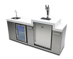 Mont Alpi Kitchen Mont Alpi Beverage Center with Kegerator / Kegerator, Sink, Fridge, 3 taps / MA-BEVKEG
