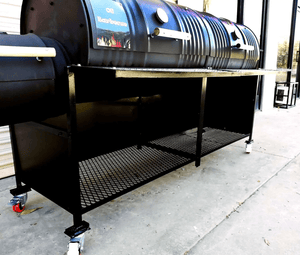 Moss Grills Grill Moss Grills Deluxe Double Barrel Grill with Single Smoke Box and Side Wall Enclosure - 203-1deluxe