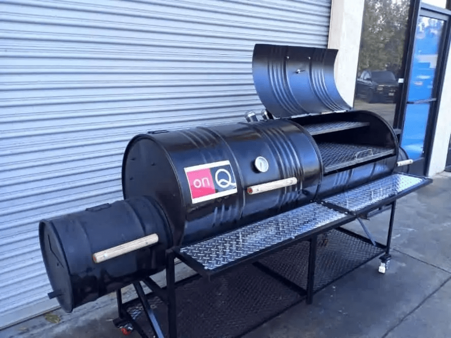 Moss Grills Grill Moss Grills Double Barrel Custom BBQ Grill with Double Firebox - 202