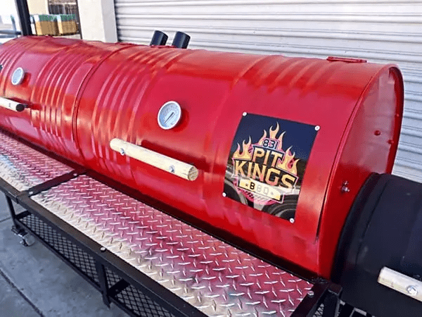 Moss Grills Grill Moss Grills Double Barrel Custom BBQ Grill with Double Firebox - 202