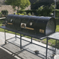 Moss Grills Grill Moss Grills Double Barrel Custom BBQ Grill with Single Smoke Box - 203