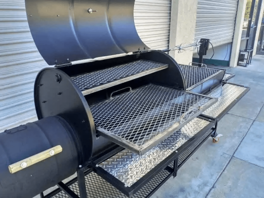 Moss Grills Joeys Ranch Style Barbecue Grill / 55 Gal Barrel