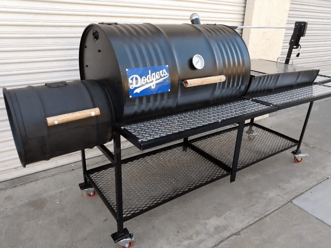 Moss Grills Ranch Style Custom BBQ Grill Smoker / Charcoal, Rotisserie /  #206