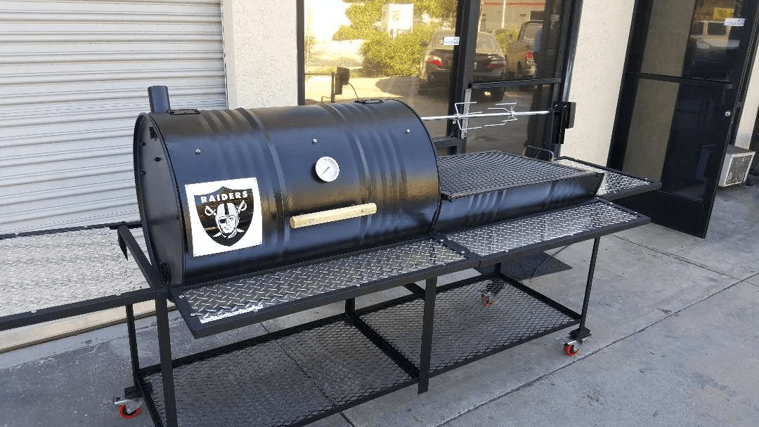 Moss Grills Ranch Style Barbecue Grill / Smoker, Rotisserie, Flat Plate /  #201