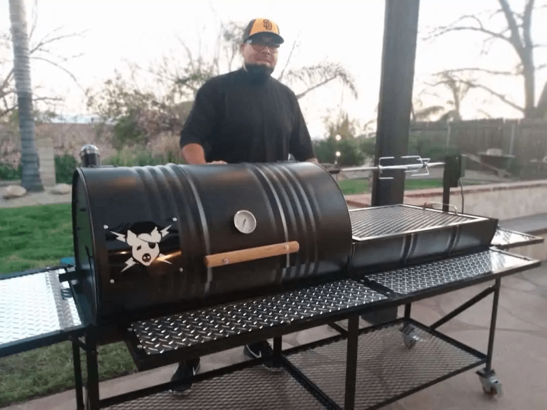 Moss Grills Ranch Style Custom BBQ Grill Smoker / Charcoal