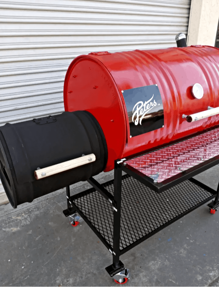 Moss Grills Red Hot Barbecue Smoker with Offset Firebox Grill 101 1 OutdoorKitchenPro