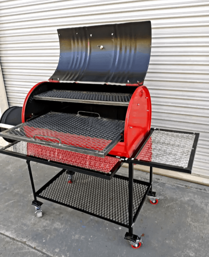 Moss Grills Grill Moss Grills Red Hot Barbecue Smoker with Offset Firebox Grill - 101-1