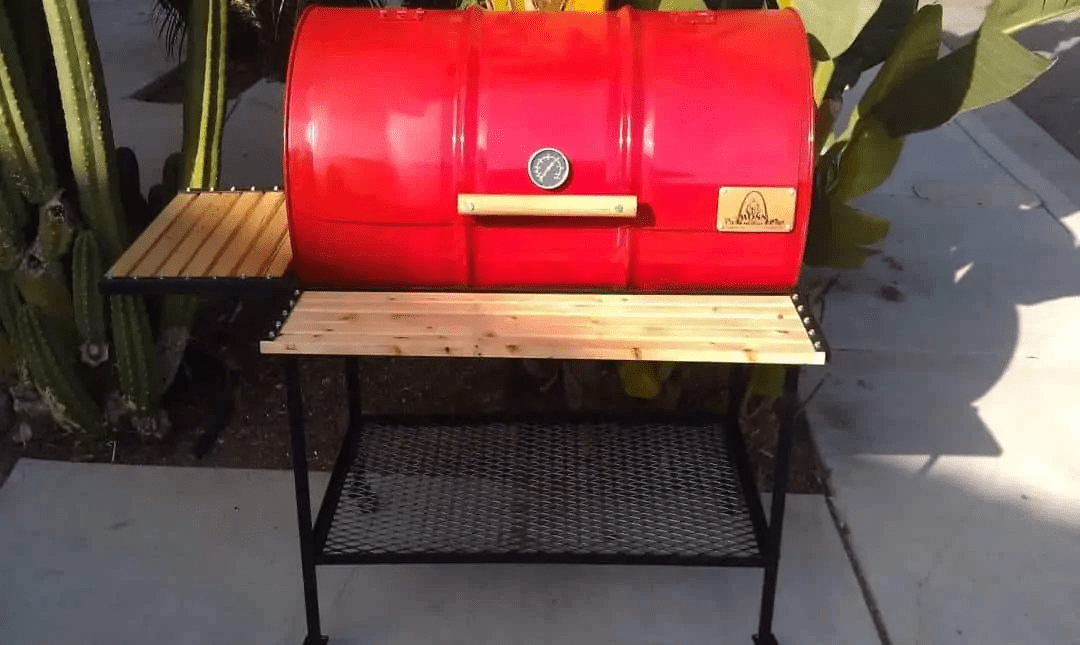 Moss Grills Red Hot Barbecue Smoker with Offset Firebox Grill