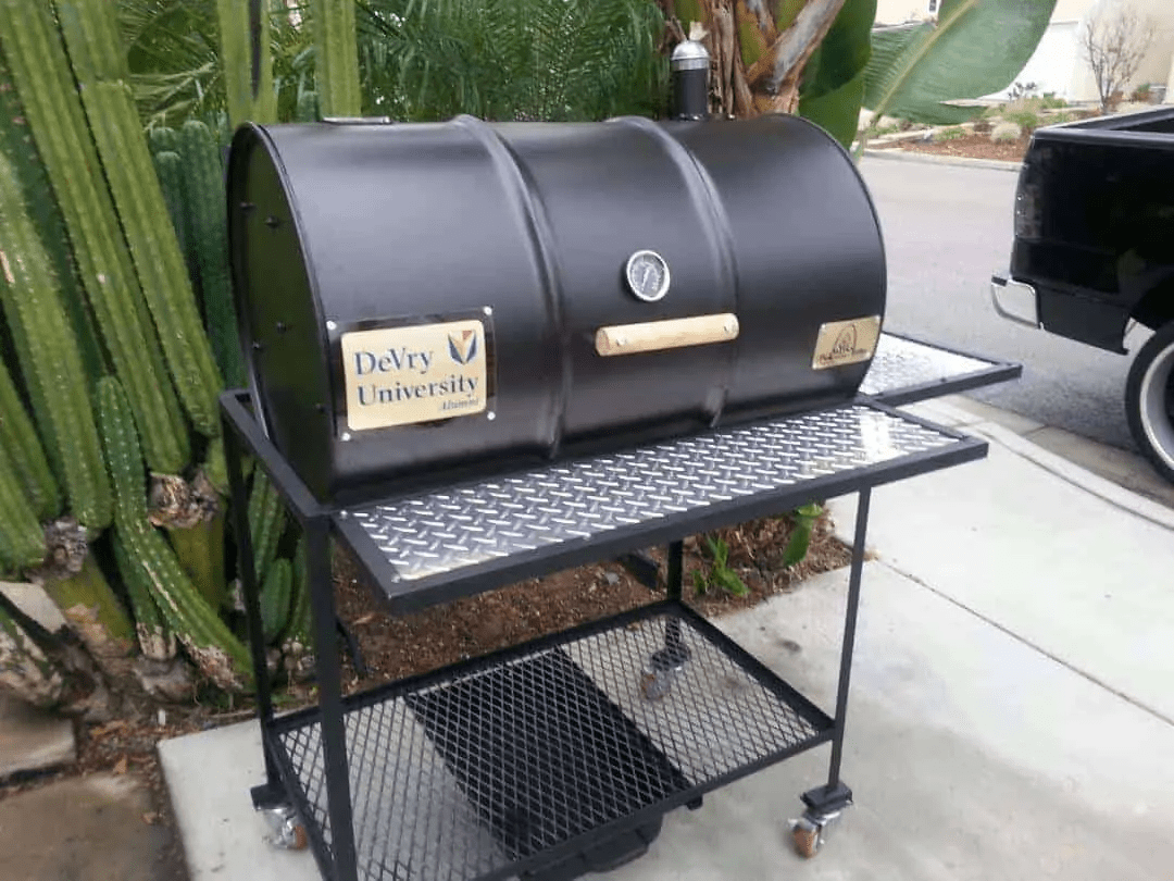 Moss Grills Grill Black Moss Grills Single Barbecue Barrel Deluxe Grill - 107