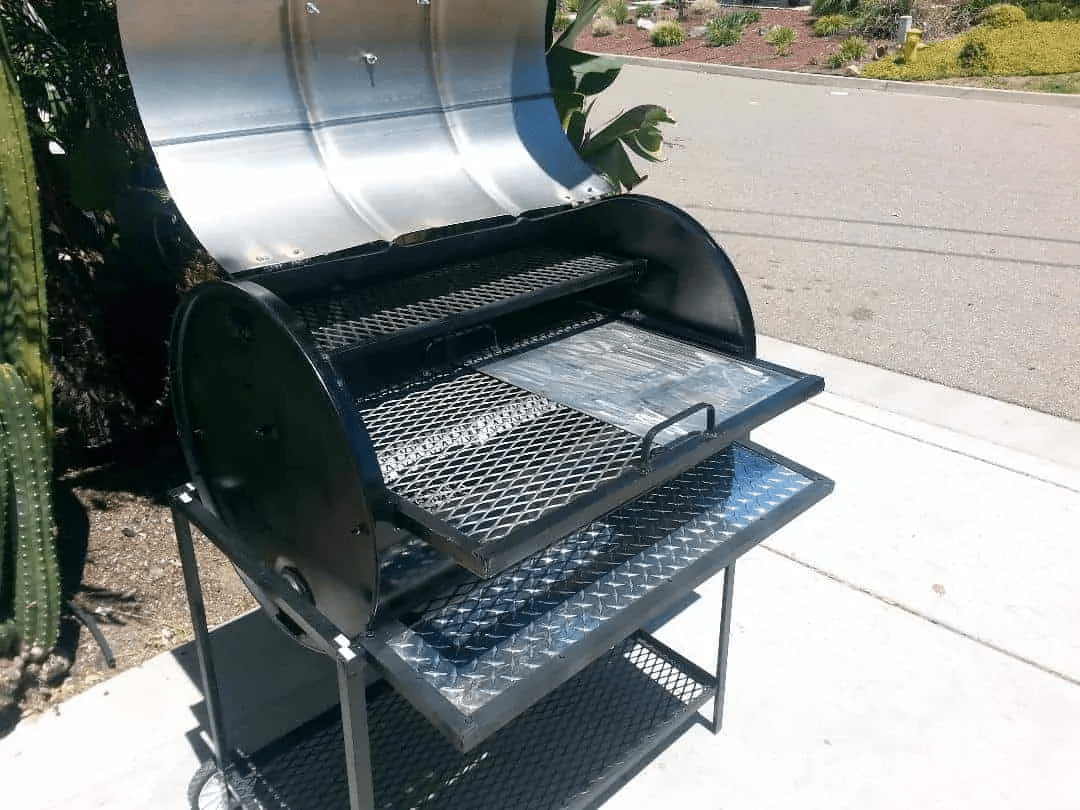 Moss Grills Grill Moss Grills Single Barrel All-In-One Custom BBQ Grill Grill - 105