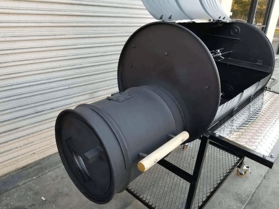Moss Grills Grill Moss Grills Single Barrel Smoker with Offset Firebox Grill - 101
