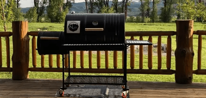 Moss Grills Grill Moss Grills Single Barrel Smoker with Offset Firebox Grill - 101