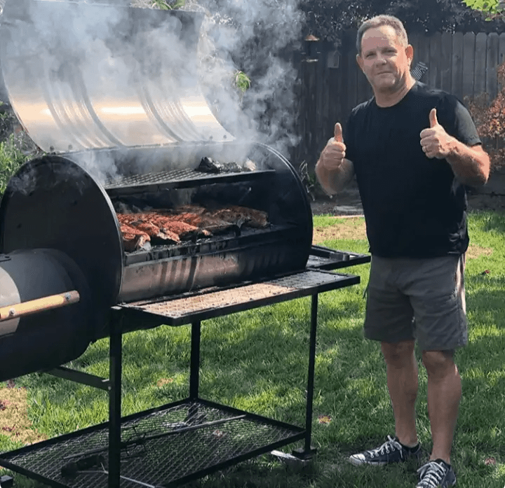 Moss Grills Grill Moss Grills Single Barrel Smoker with Offset Firebox Grill - 101