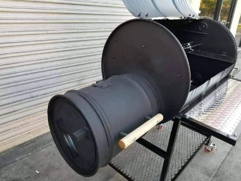 Moss Grills Grill Moss Grills Single Barrel Smoker with Rotisserie - 104