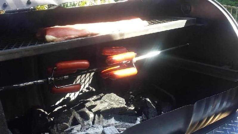 Moss Grills Grill Moss Grills Single Barrel Smoker with Rotisserie - 104