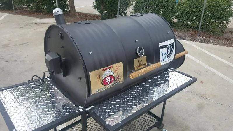 Moss Grills Grill Moss Grills Single Barrel Smoker with Rotisserie - 104