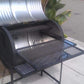 Moss Grills Grill Moss Grills Single BBQ Barrel Custom Grill with Wood Countertops - 103