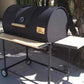 Moss Grills Grill Moss Grills Single BBQ Barrel Custom Grill with Wood Countertops - 103