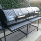 Moss Grills Grill Moss Grills Tailgate Double Barrel Custom BBQ Grill with Diamond Plate Countertops - 205