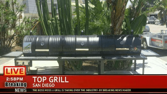 Moss Grills Grill Moss Grills Triple Barrel Custom BBQ Grill - 301