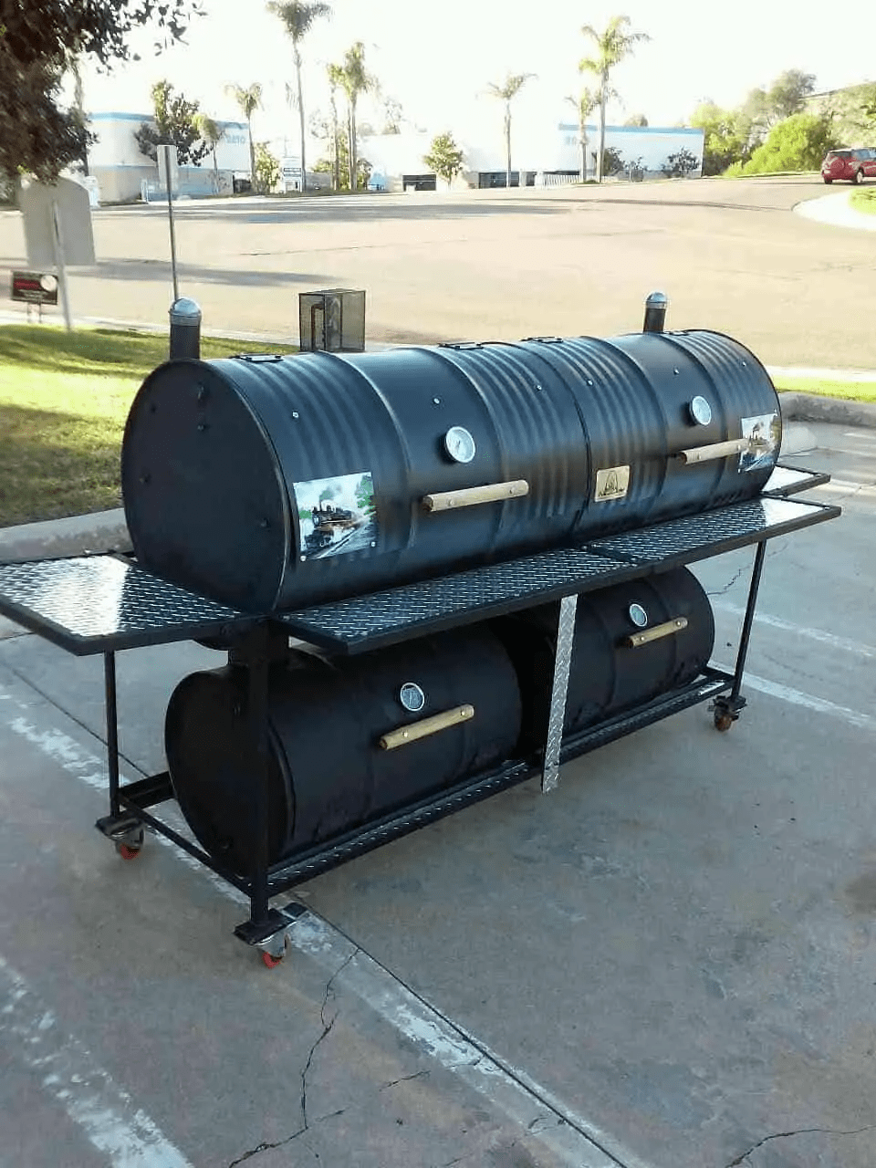 Moss Grills Grills Moss Grills Queen Quad Custom BBQ Grill & Smoker - 401