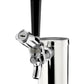 OutdoorKitchenPro Summit 24" Wide Commercial Indoor/Outdoor Single Tap Beer Dispenser for Built-In or Freestanding Use with Stainless Steel Exterior, Caster Set, and Tap Locks / BC74OSCOM