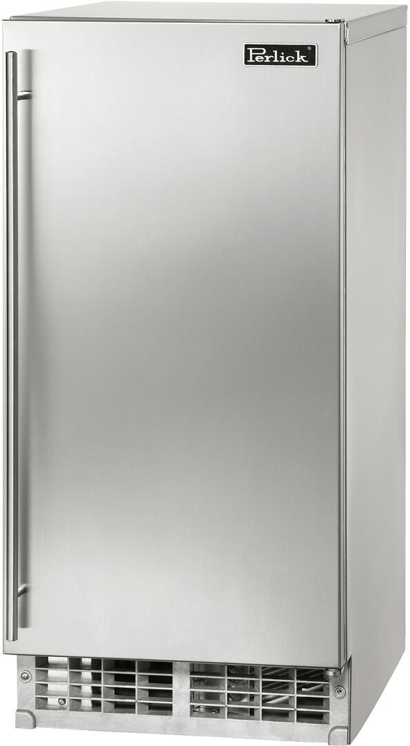 Perlick Refrigeration + Cooling Stainless Steel Door - Right Hinge / No / No Perlick 15&quot; ADA Compliant Series Clear Ice Maker / H50IMS-AD