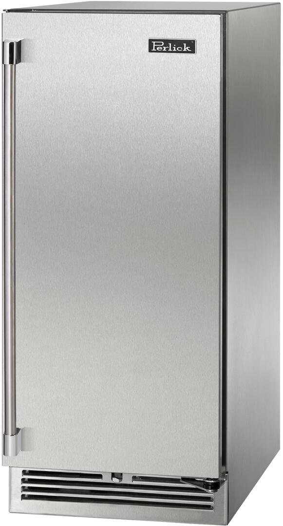 Perlick Refrigeration + Cooling Stainless Steel - Right Hinge Perlick 15” Signature Series Outdoor Refrigerator / HP15RO-4