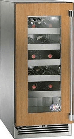 Perlick Refrigeration + Cooling Panel Ready Glass Door - Left Hinge Perlick 15” Signature Series Outdoor Wine Reserves / HP15WO-4