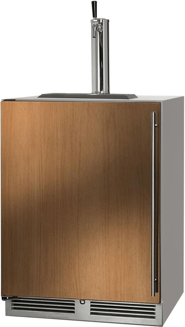 Perlick Refrigeration + Cooling Panel Ready - Left Hinge - Single Tap Perlick 24&quot; C-Series Beer Dispenser / HC24TO-4