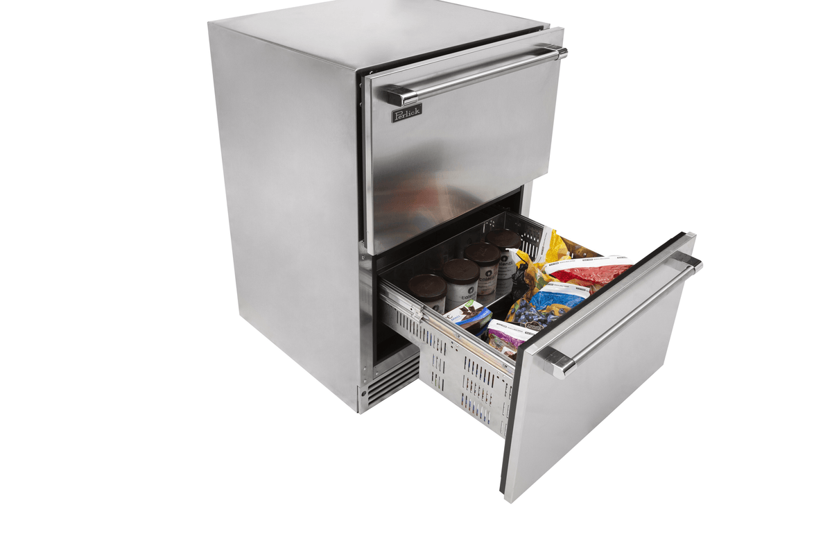 Perlick Refrigeration + Cooling Perlick 24&quot; Signature Series Freezer Drawers / HP24FO-4 Drawers