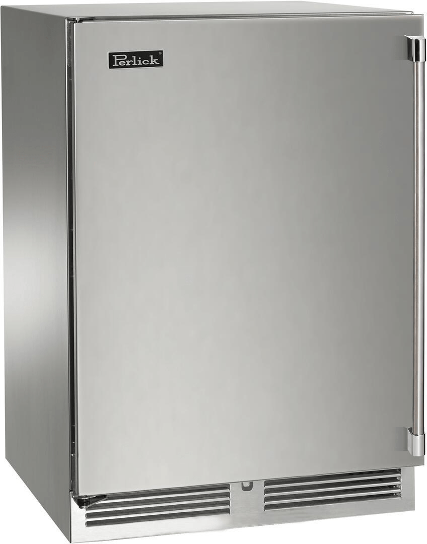 Perlick 24 Signature Series Outdoor Refrigerator - HP24RO, Right Hinge / Stainless Steel Solid Door