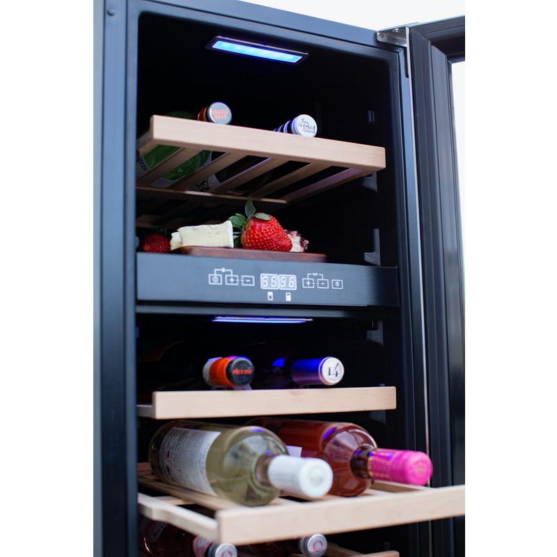 Summerset Refrigeration + Cooling Summerset 15" 3.2C Outdoor Rated Dual Zone Wine Cooler SSRFR-15WD