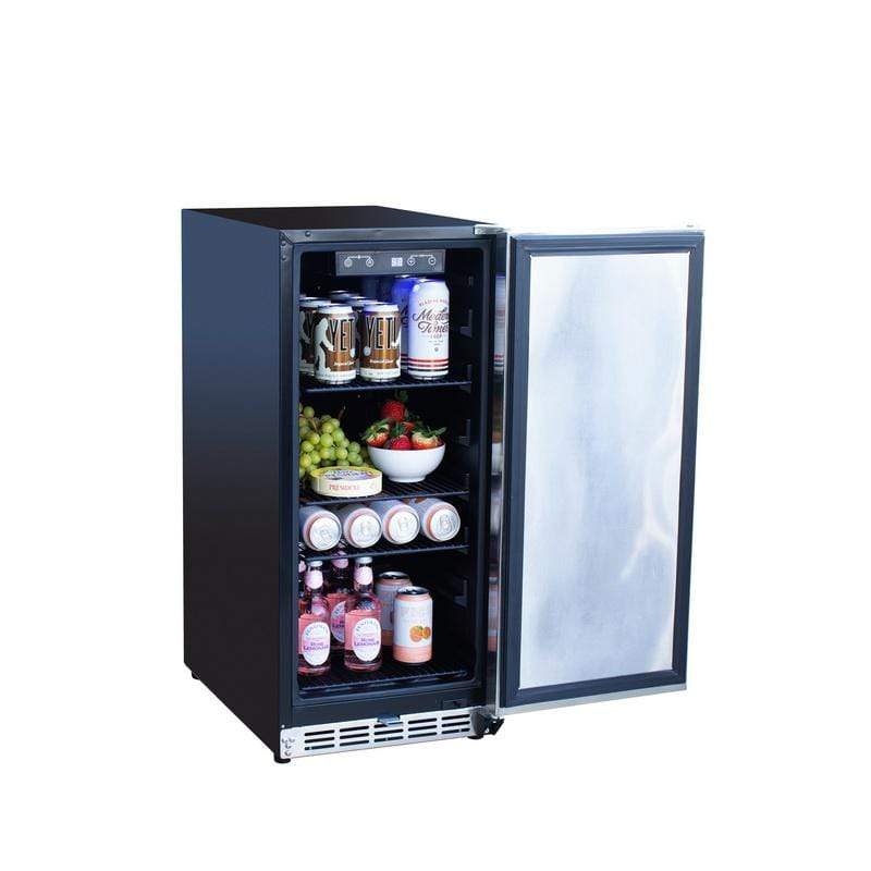 Summerset Refrigeration + Cooling Summerset 15" 3.2C Outdoor Rated Refrigerator SSRFR-15S